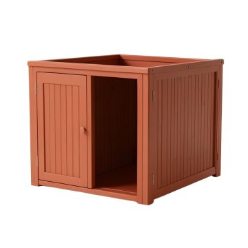 Ridge Bridge Empty Furniture-Style Litter Enclosure - Terracotta