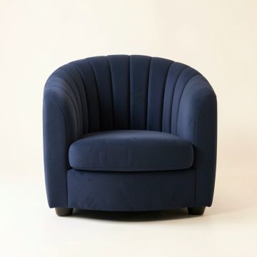 Harbor Edge Upholstered Armchair - Navy (synthetic illustration; no displayed measurements)
