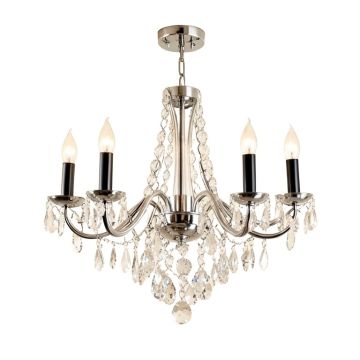 Eitzen Unique Tiered Chandelier With Crystal Accents
