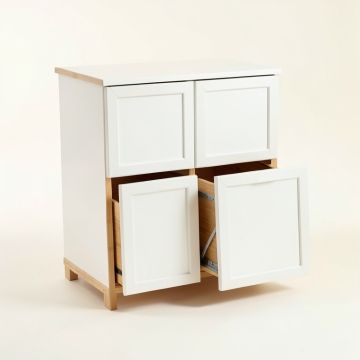 Flint Arc Freestanding Pull-Out Hamper Cabinet (synthetic illustration; no displayed measurements)
