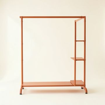 Olive Bluff Empty Garment Rack - Terracotta (synthetic illustration; no displayed measurements)