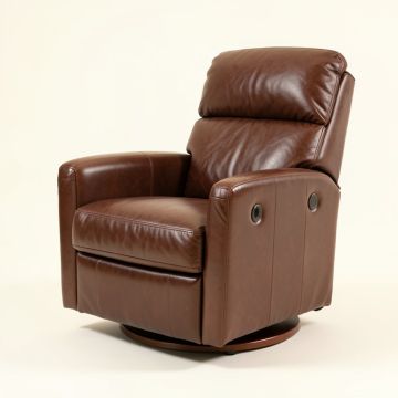Stephene 35.5 '' Wide Faux Leather Power Swivel Standard Recliner (synthetic illustration; no displayed measurements)