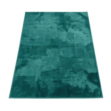 Nini Abstract Teal Indoor / Outdoor Area Rug