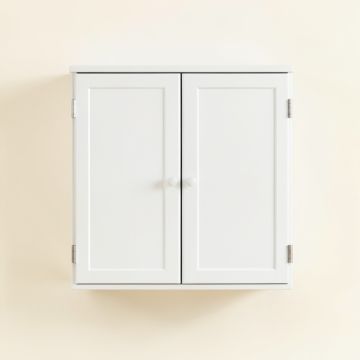 Wren Dell Wall-Mounted Laundry Cabinet - White (synthetic illustration; no displayed measurements)