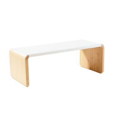 Stone Branch Indoor Bench - White