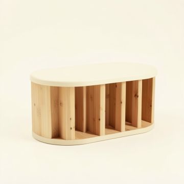Brook Brook Shoe Storage Bench - Cream (synthetic illustration; no displayed measurements)