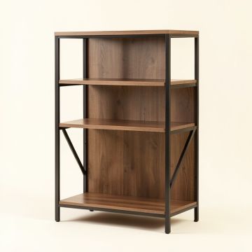 Axbridge 66.6 '' H X 31.5 '' W Steel Etagere Bookcase (synthetic illustration; no displayed measurements)