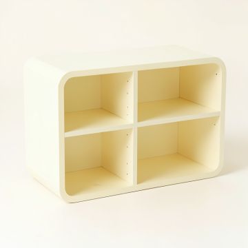 Birch Bend Low Toy Storage Unit - Ivory (synthetic illustration; no displayed measurements)