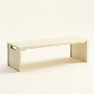 Meadow Canyon Narrow Outdoor Storage Bench - Ivory (synthetic illustration; no displayed measurements)