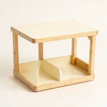 Vale Arc Empty Coffee-Station Organizer - Cream (synthetic illustration; no displayed measurements)