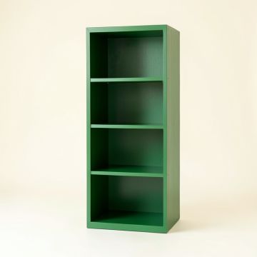 Ash Canyon Narrow Cubby Tower - Green (synthetic illustration; no displayed measurements)