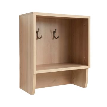 Hanging Storage Cabinet & Hook Wall Shelf