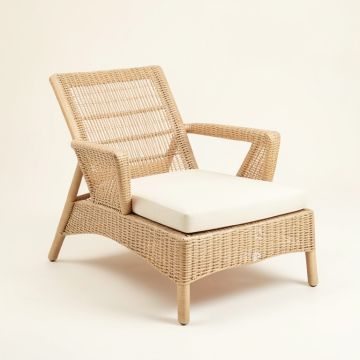 Ash Crest Outdoor Lounge Chair - Cream (synthetic illustration; no displayed measurements)