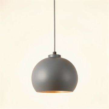 Birch Dell Pendant Light Suspended From One Plain Cable - Gray (synthetic illustration; no displayed measurements)