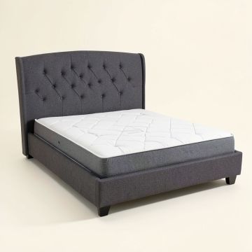 Carlie Tufted Upholstered Low Profile Standard Bed (synthetic illustration; no displayed measurements)