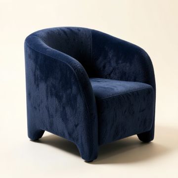 Mourits Arm Chair In Navy (synthetic illustration; no displayed measurements)