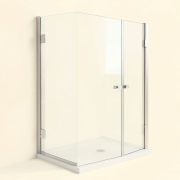Levity 59.63 '' X 59.75 '' Bypass Bath Door With Cleancoat® Technology (synthetic illustration; no displayed measurements)