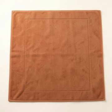 Fern Branch Bath Mat - Terracotta (synthetic illustration; no displayed measurements)