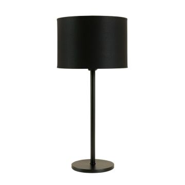 Summit Branch Floor Lamp With A Plain Fabric Shade - Black