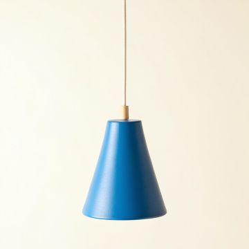 River Dale Pendant Light Suspended From One Plain Cable - Blue (synthetic illustration; no displayed measurements)