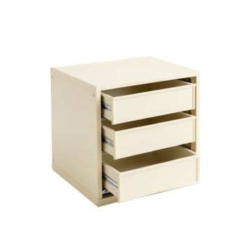 Olive Bluff Small-Parts Storage Drawer Cabinet - Ivory
