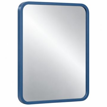 Cliff Bridge Framed Wall Mirror - Blue