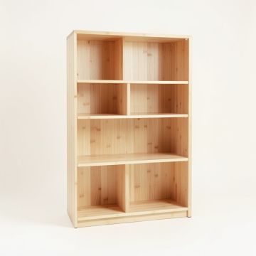Dune Crossing Freestanding Bookcase - Ivory (synthetic illustration; no displayed measurements)