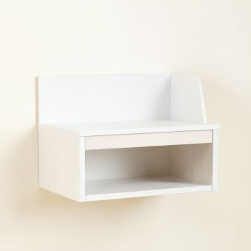 Meadow Branch Wall-Mounted Shelf - White (synthetic illustration; no displayed measurements)