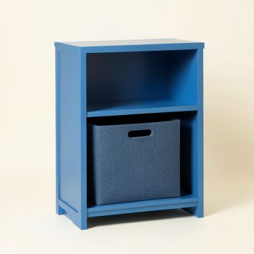 Juniper Bend Freestanding Pull-Out Hamper Cabinet - Blue (synthetic illustration; no displayed measurements)