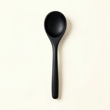 Fern Crest Cooking Spoon - Black (synthetic illustration; no displayed measurements)