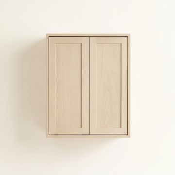Spruce Bluff Wall-Mounted Entry Cabinet - Beige (synthetic illustration; no displayed measurements)