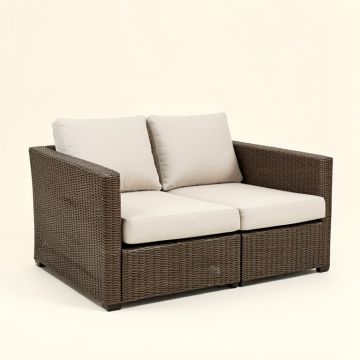 Felicidad Patio Sofa With Cushions (synthetic illustration; no displayed measurements)