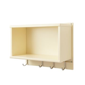 River Canyon Wall-Mounted Entryway Organizer Shelf - Cream