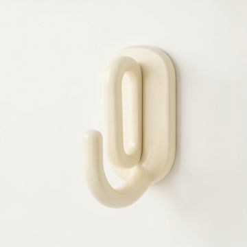 Cliff Brook Wall-Mounted Robe Hook - Cream (synthetic illustration; no displayed measurements)