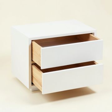 Aspen Brook Under-Desk Drawer Unit - White (synthetic illustration; no displayed measurements)
