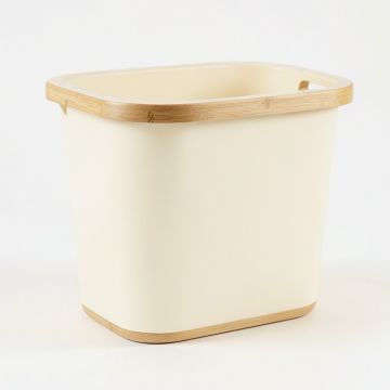 Reed Arc Laundry Hamper - Cream (synthetic illustration; no displayed measurements)