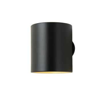 Rowan Bridge Wall Sconce Mounted On A Plain Wall - Black