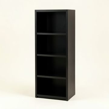 Summit Dale Narrow Cubby Tower - Black (synthetic illustration; no displayed measurements)