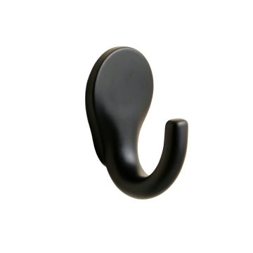 Maple Bluff Wall-Mounted Robe Hook - Black