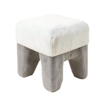 Brumiss Faux Accent Stool
