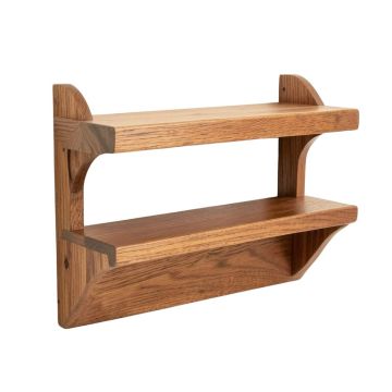 Croker Wooden 2 Piece Wall Shelf Set