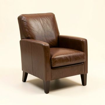 Galentine Genuine Leather Upholstered Dining Chair (synthetic illustration; no displayed measurements)