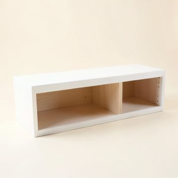 Maple Bend Shoe Storage Bench - White (synthetic illustration; no displayed measurements)