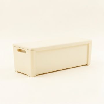 Hazel Bend Narrow Outdoor Storage Bench - Cream (synthetic illustration; no displayed measurements)