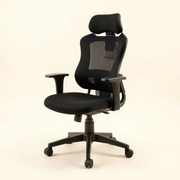 High-Back Ergonomic Office Chair (synthetic illustration; no displayed measurements)