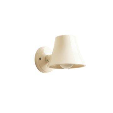 Laurel Arc Wall Sconce Mounted On A Plain Wall - Cream