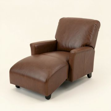 Michaela Leather Chaise Lounge (synthetic illustration; no displayed measurements)