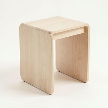 Pine Edge Side Table - Beige (synthetic illustration; no displayed measurements)