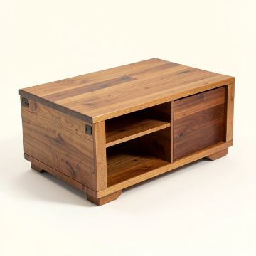 Mcdonnell Solid Wood Coffee Table With Storage (synthetic illustration; no displayed measurements)