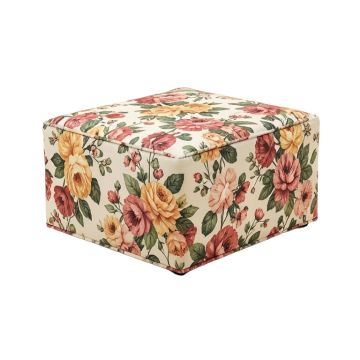Yara 39 '' Rectangle Floral Storage Ottoman